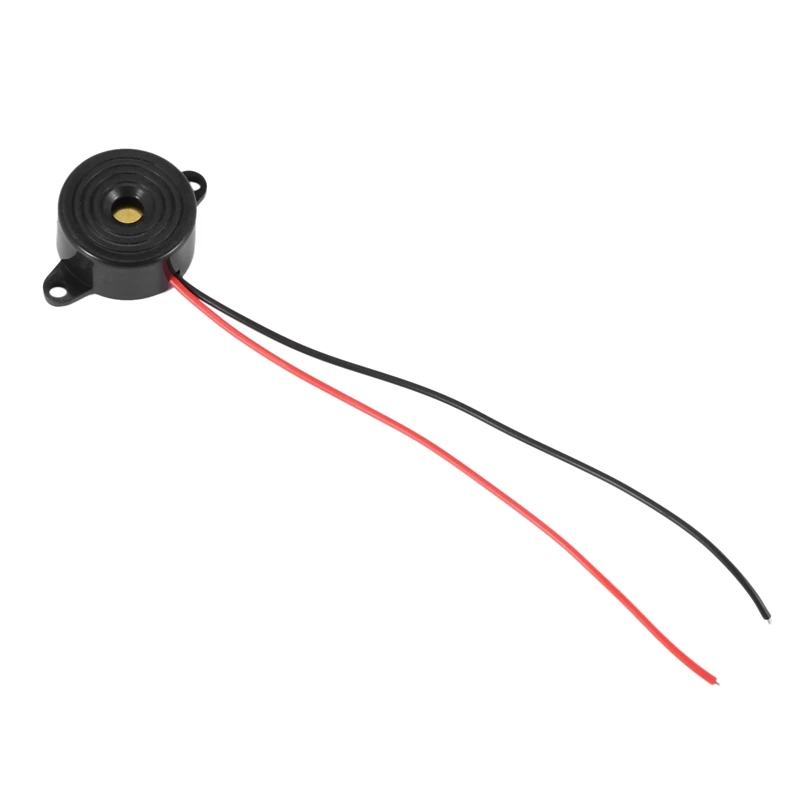 5 pezzi DC 3-24V 85dB suono cicalino elettronico allarme nero 23 x 12 mm