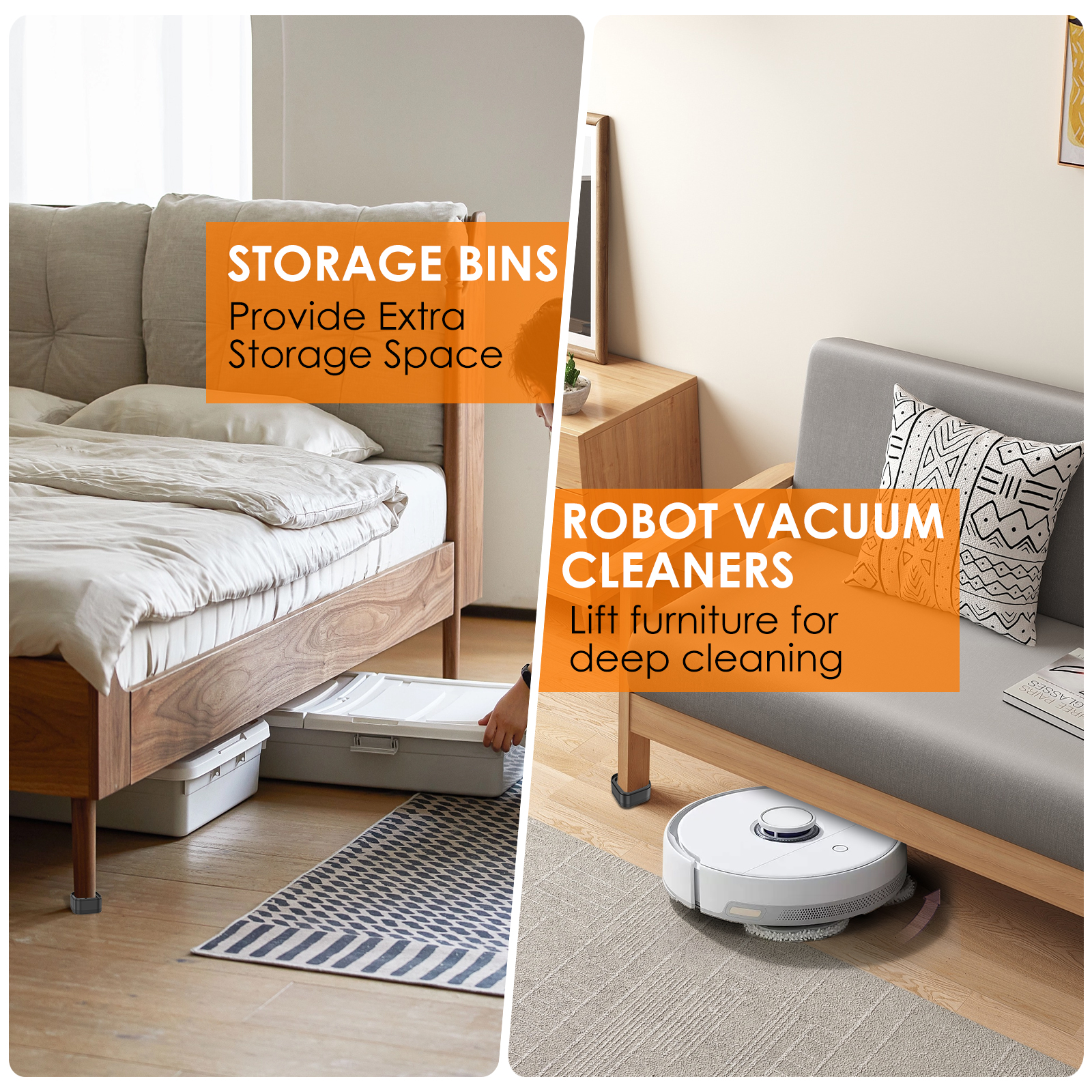 8/16 Stuks Meubels Risers Zware Bed Stoel Tafel Verhoging Voet Pad Antislip Vloer Protecto Meubels voeten Been Lift