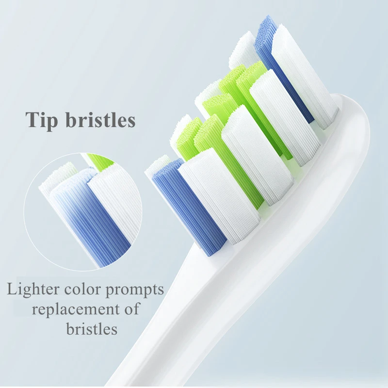 Replacement Brush Heads for Oclean X PRO Elite/Flow/F1/One/X/All Series Sonic Electric Toothbrush DuPont Blue Green Soft Bristle