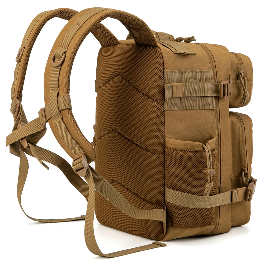 25L 戦術的なバックパックアウトドアバッグフィットネス MOLLE バックパックジム女性/男性 EDC ハイキングサバイバルリュックサック魔女ボトルホルダー