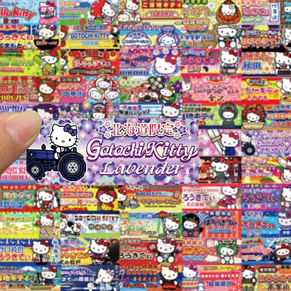 60 個かわいいハローキティラベルシールステッカー美的ラップトップスケートボードオートバイ電話防水ステッカー子供のおもちゃ