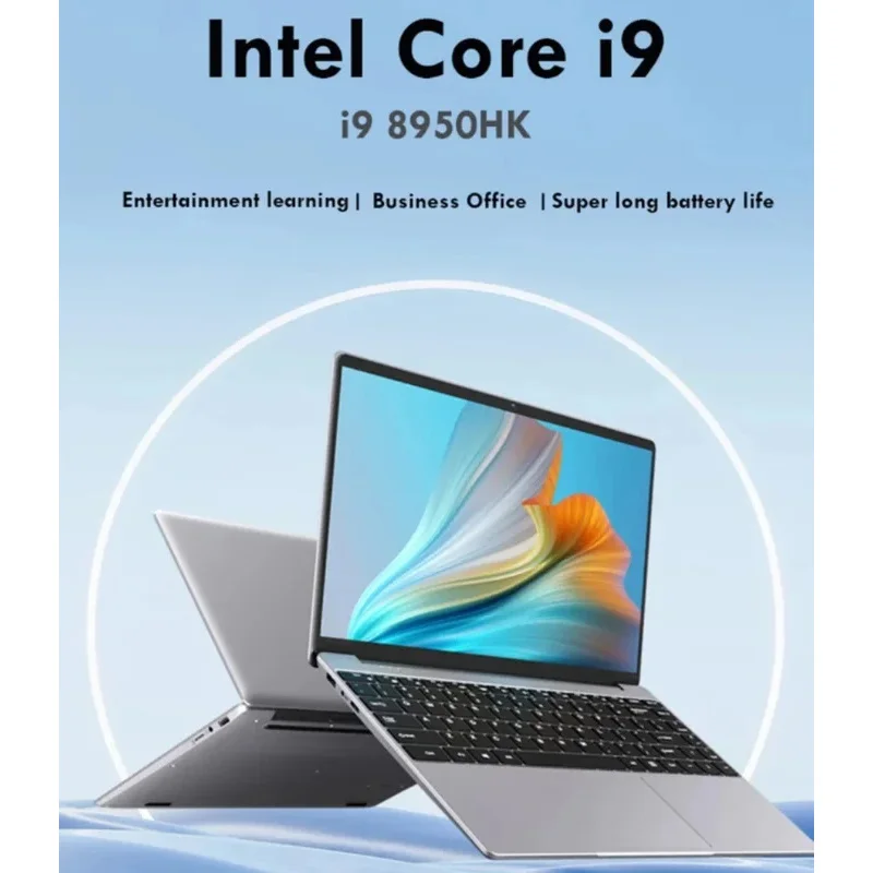 2025 portátil Windows 11 i9 portátil 14,1 "ordenador pc 1920*1080 Notebook Intel Core i9 8950hk16gb RAM 1TB 2TB SSD portátiles para juegos
