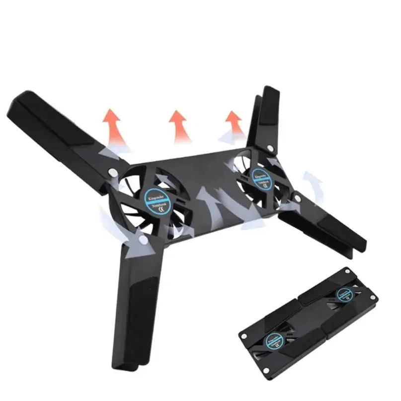 2 Fan Laptop Cooling Pad USB-aangedreven Cooling Dock Luchtkoeling Laptop Koeler Beugel voor Notepad Universele 7 15 "1 Notebook Stand