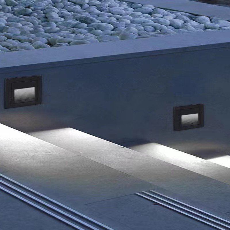 โคมไฟติดผนัง LED 3W กันน้ํา IP65 Step Light โคมไฟในร่ม/กลางแจ้งบันไดโรงแรม Corridor Night Lighting AC110V-240V 220V