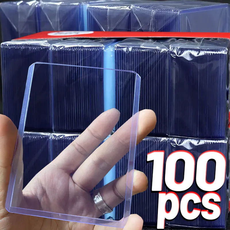 100-1Pack 35PT Transparante Kaarthoezen TopLoaders PVC Hard Plastic Spelkaarten Houder Cover voor Collectible Trading Cards