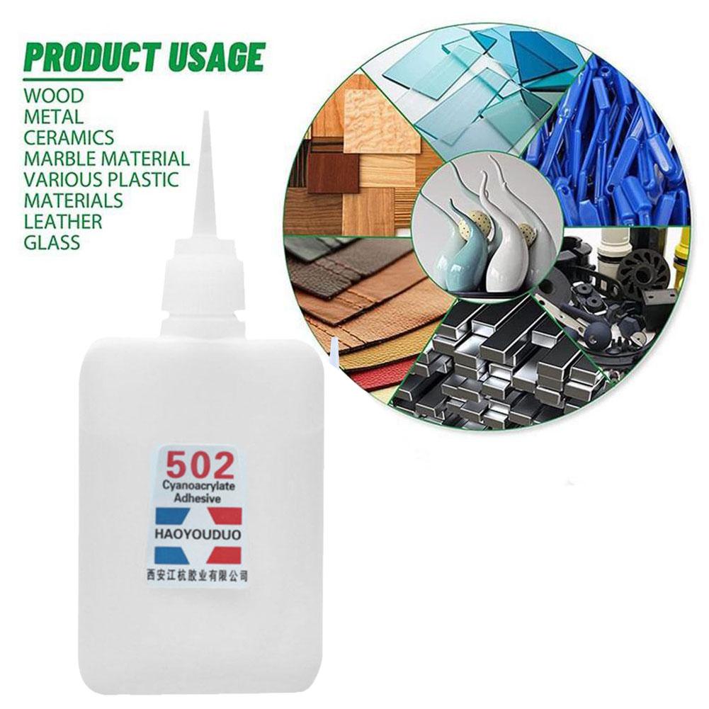 1pc 502 Super Glue Instant Quick Dry Cyanoacrylate Strong Adhesive Quick Bond Leather Rubber Metal Office Supplies Fast Glue