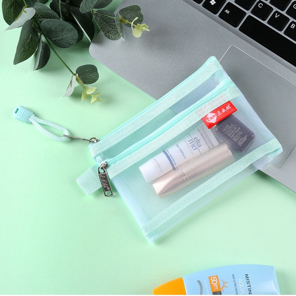 Małe siatkowe dwuwarstwowe torby na monety Torba na dowód osobisty Torba na kartę kredytową Portfel na pieniądze Torebka na słuchawki Organizer kabli
