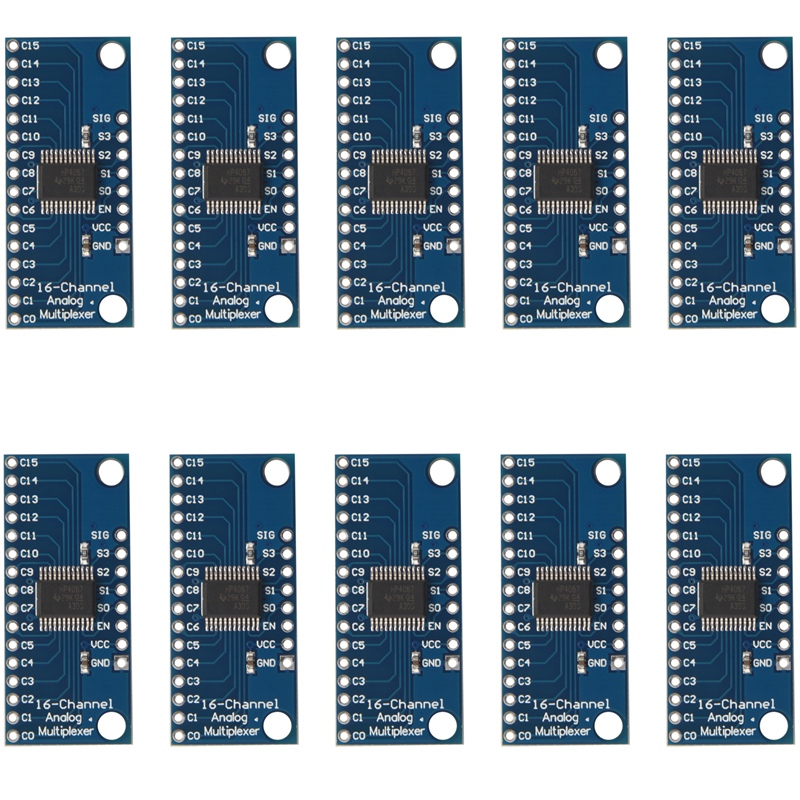 10Pcs 16CH Analog Multiplexer Modul 74HC4067 CD74HC4067 Präzise Modul Digital Multiplexer MUX Breakout Board