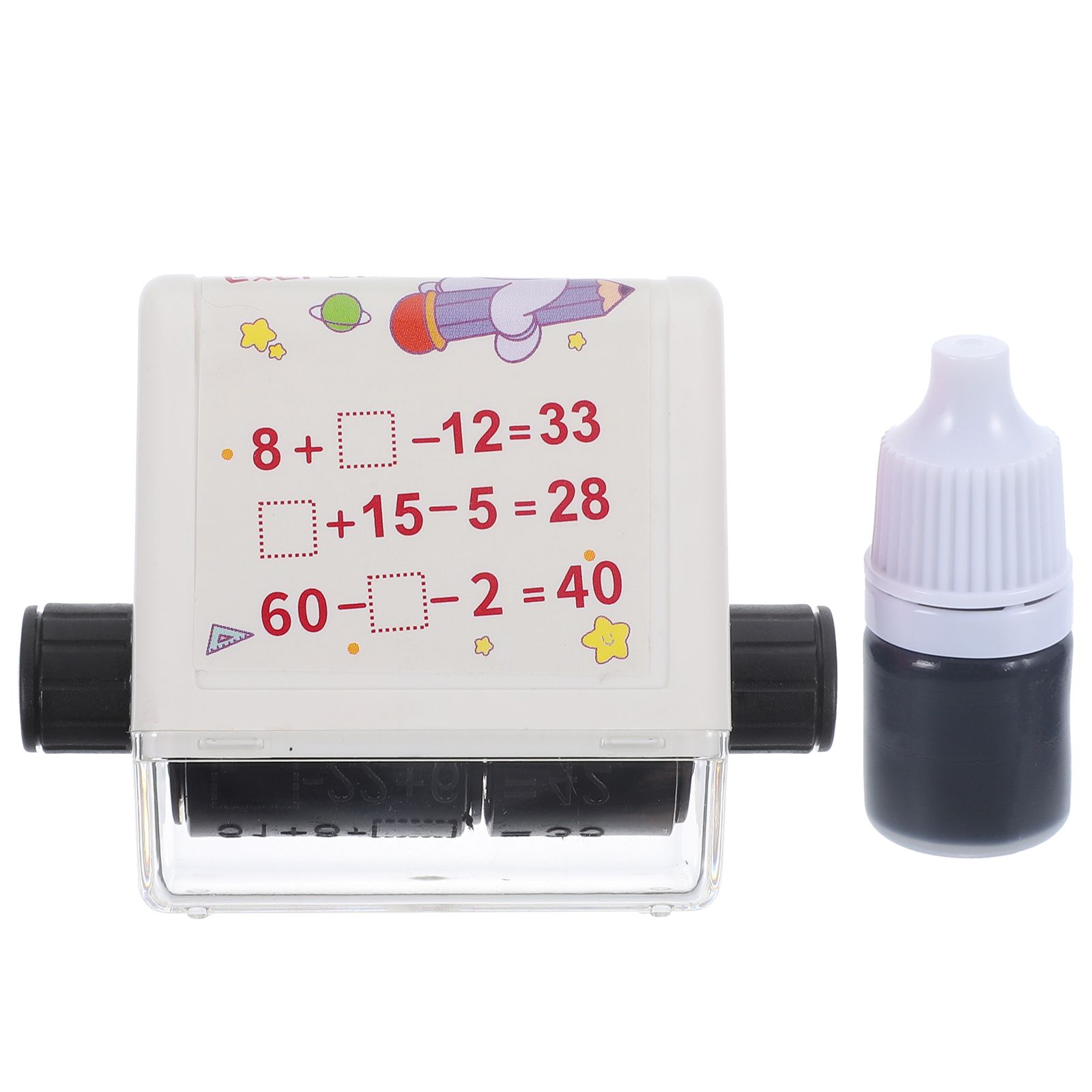 1Pc Addition Subtraktion Stempel Student Mathematik Praxis Roller Digitale Lehre Für Pp Material Wiederverwendbare Büro Stempel Mathematik Scroll