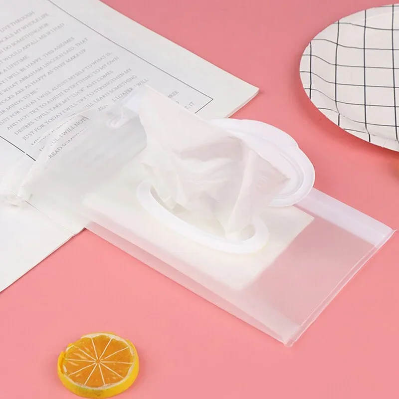 Baby Wet Wipe Pouch, Portátil, Suporte Transparente, Case Flip Cover, Reutilizável, Recarregável, Lenços De Tecido Pouch, Caixa De Tecido Útil