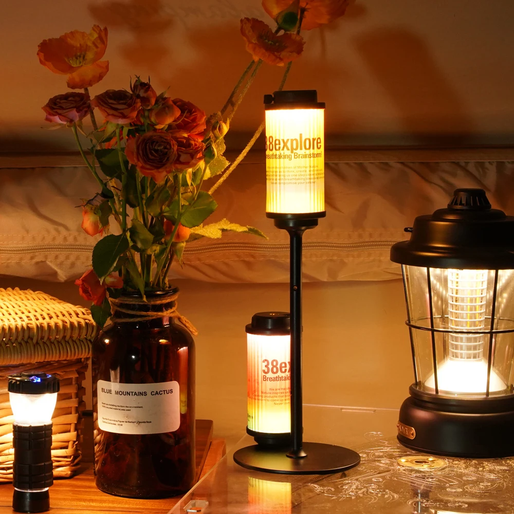 3000mAh 38 explorar lámpara de Camping recargable por USB linterna potente Mini luz LED para cámara suministros de Camping al aire libre