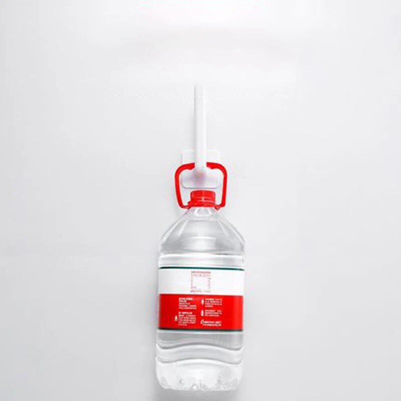 2Pcs No Hole Multifunctional Hooks Lazy Rag Hangers Kitchen Wall Mounted Paper Towel Organiser