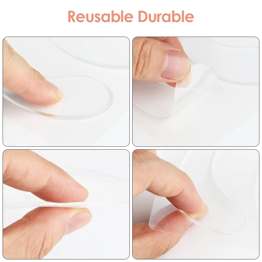 5 pz Riutilizzabili Toppe E Stemmi In Silicone Anti Rimpel Pad In Silicone Rimozione Delle Rughe Adesivo Viso Fronte Collo Occhio Adesivo Pad Lifting Cura