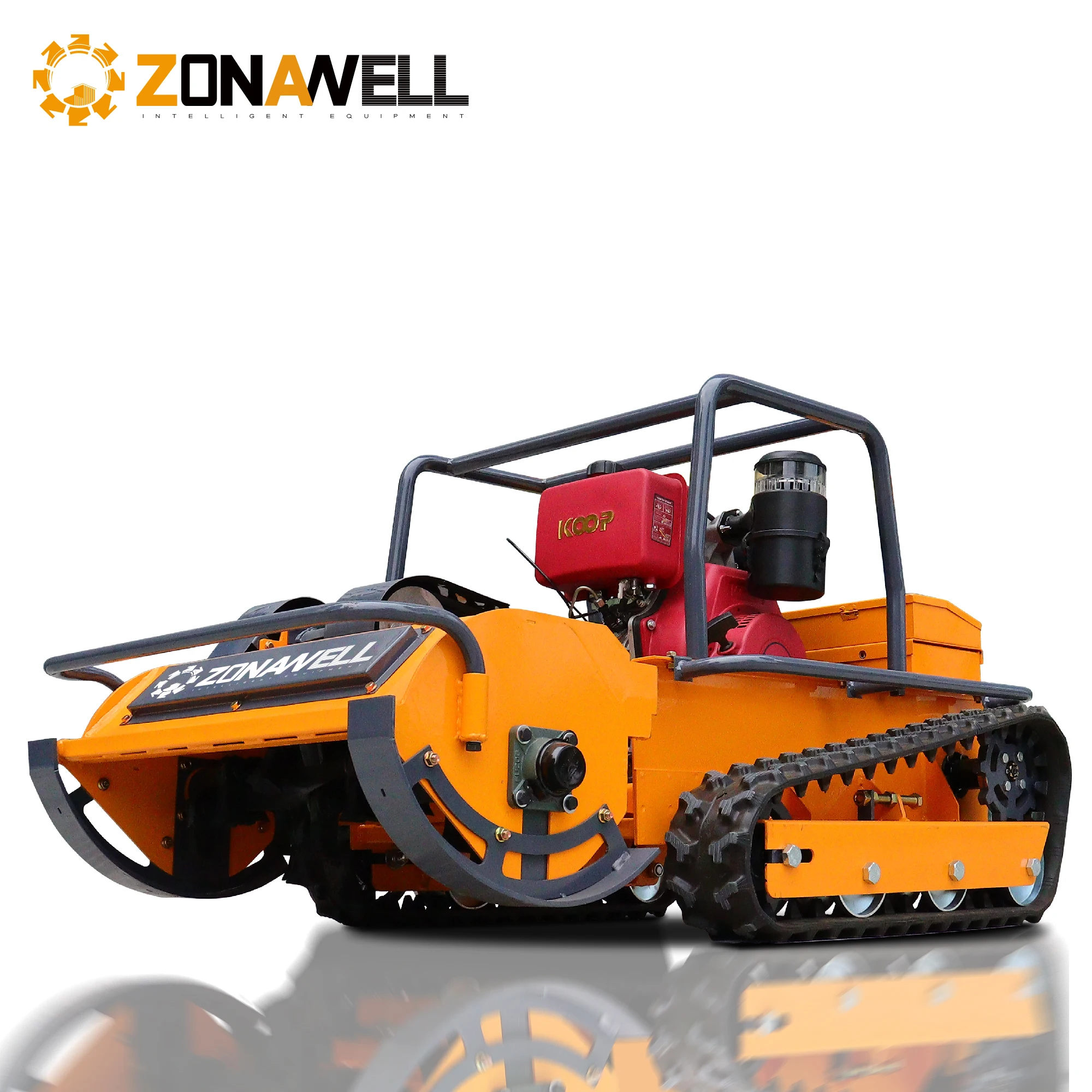 500 mm 800 mm 1000 mm 1200 mm CE EPA Dieselmotor All Terrain Agriculture Rubber Remote Control Robot Flail Rasenmäher