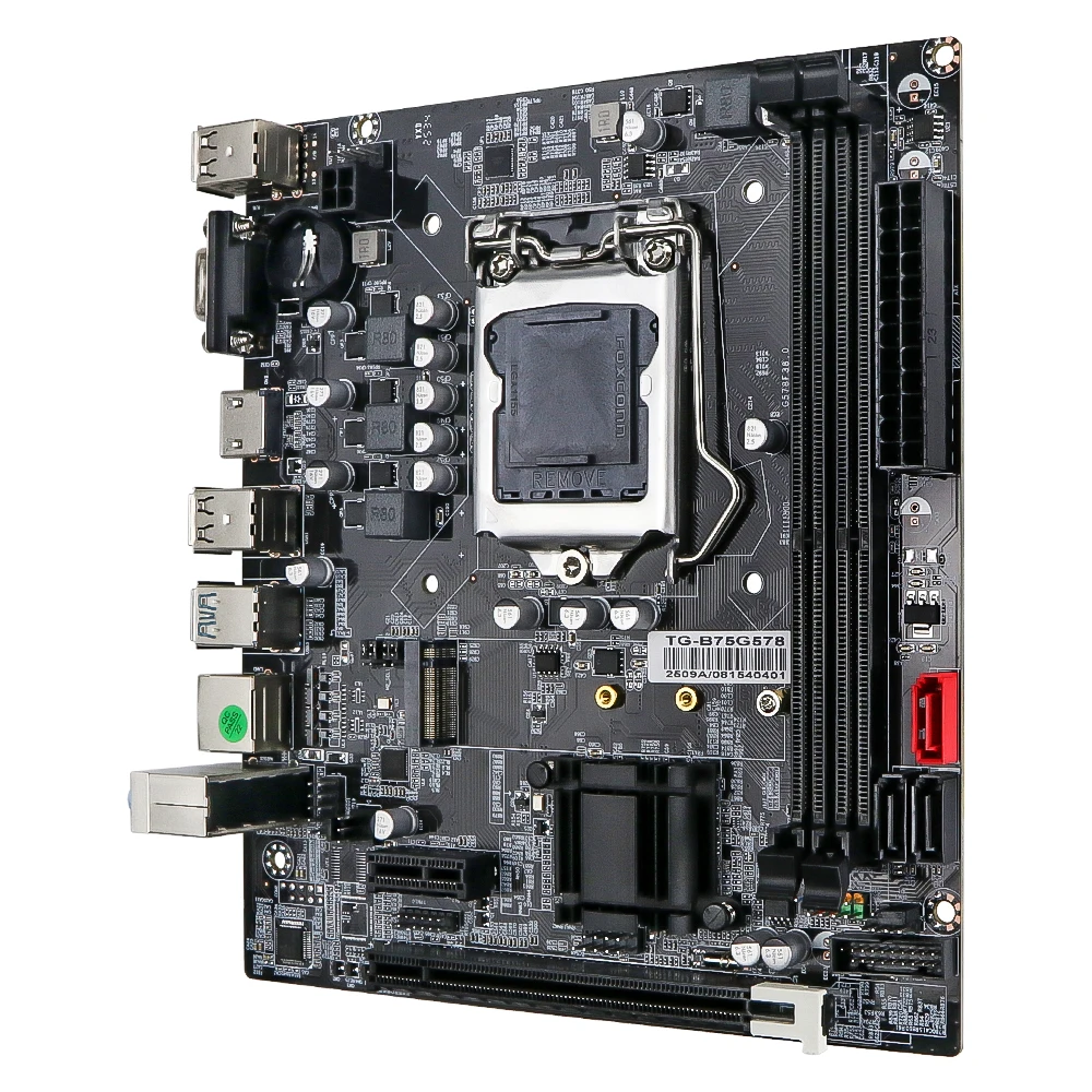 SOYO B75M Motherboard M.2 NVME PCIEx16 DVI Supports Dual-channel DDR3 RAM Intel Core 2/3 Gen CPU LGA1155 for Gaming Computer