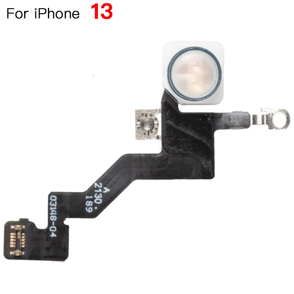 Flash Light Lamp Flex Cable Replacement For iPhone 12 13 Mini Pro Max LED Flashlight With Microphone