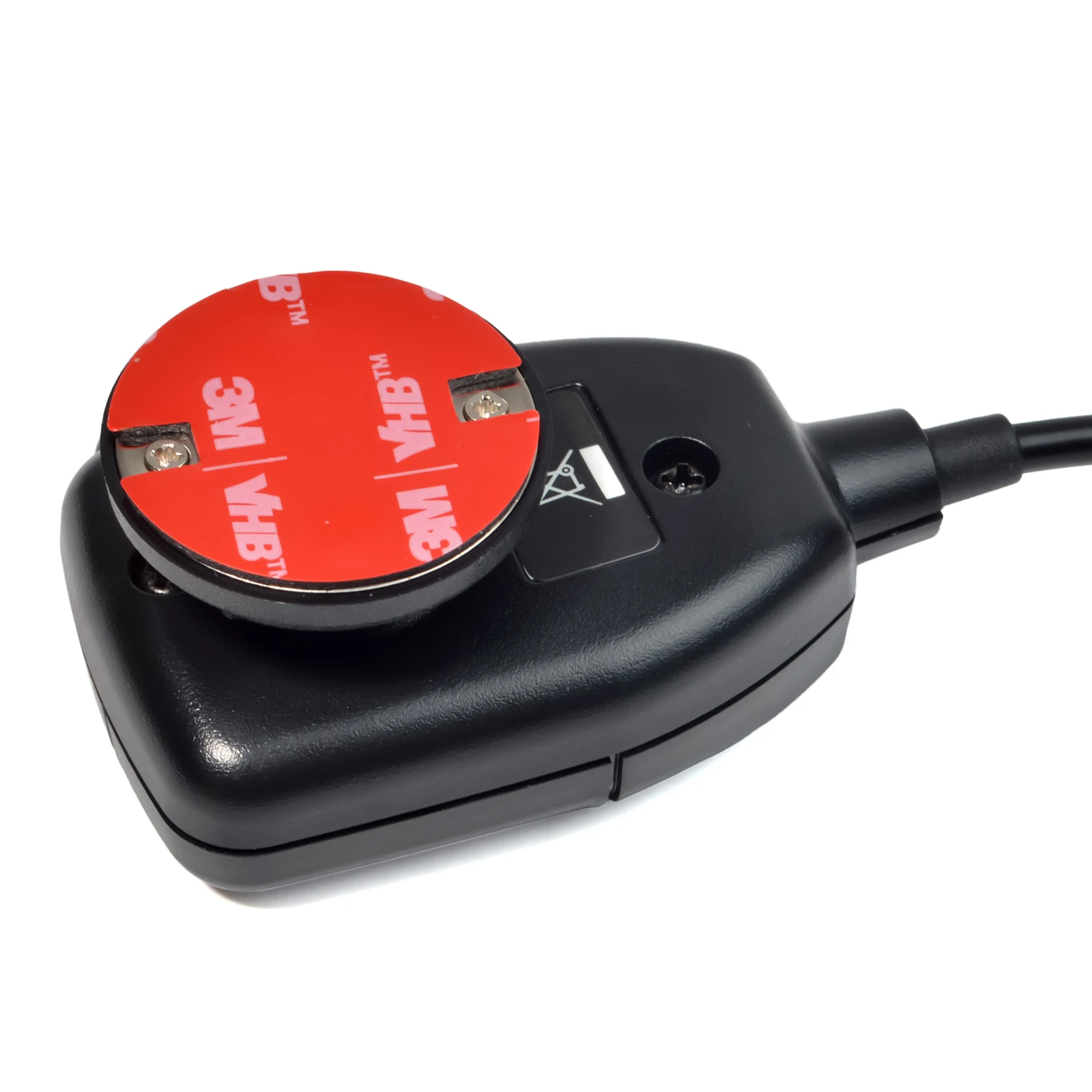 CB-Mikrofonhalter, Mikrofonhalterhalterung mit rundem Knopf, Handy-Radio-Mikrofonhalter-Clip mit selbstklebender Rückseite für tragbare Funkgeräte