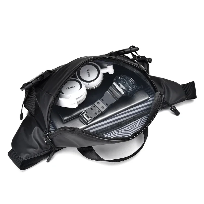 Męska wielofunkcyjna torba na klatkę piersiową w jednolitym kolorze Nowa torba kurierska Wszechstronna przenośna torba na ramię Torba na ramię o dużej pojemności