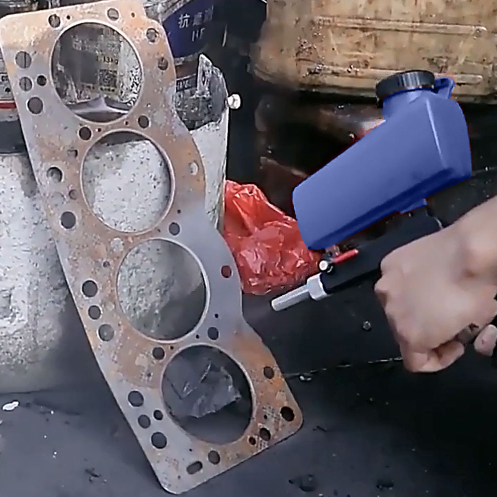 Roststrahlgerät Schwerkraft-Sandstrahlpistole Pneumatisches Sandstrahlset Einstellbare Strahlmaschine Pneumatisches Strahlpistolen-Set