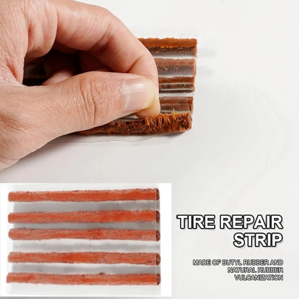 Ferramenta de reparo de pneus de carro, kit de reparo de pneus, conjunto de ferramentas de cravejado, bicicleta automática, pneu sem câmara de ar, plugue de punção, ferramentas de garagem com tira de borracha