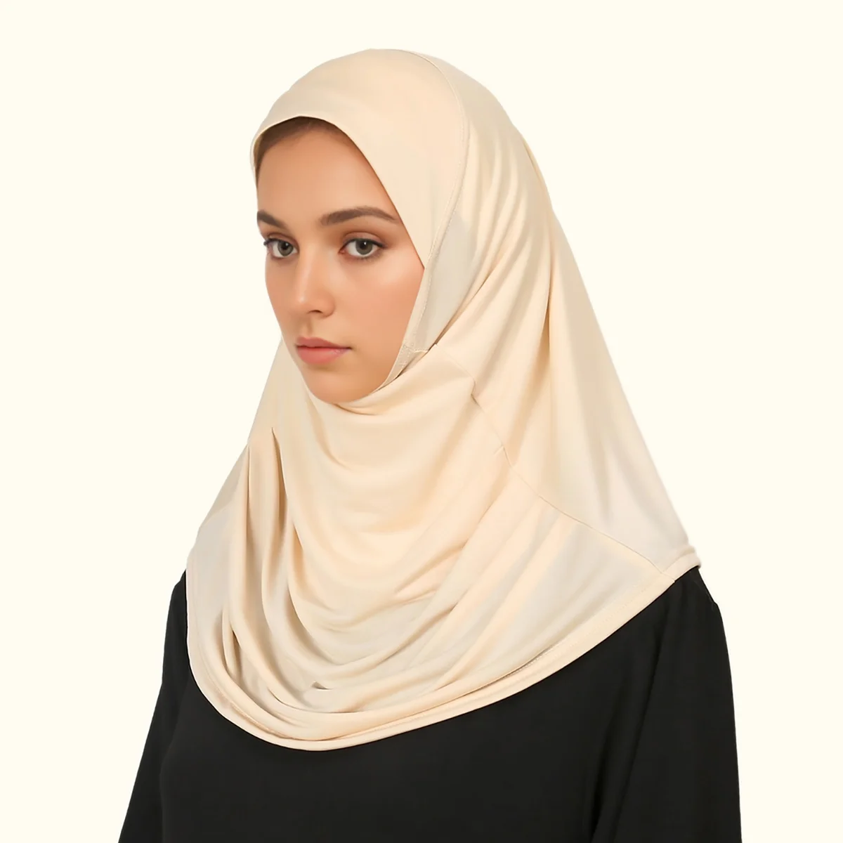 Algodão muçulmano turbante capa completa bonés islâmicos underscarf interno feminino hijab boné lenço longo xale envoltório pescoço cabeça bonnet chapéu