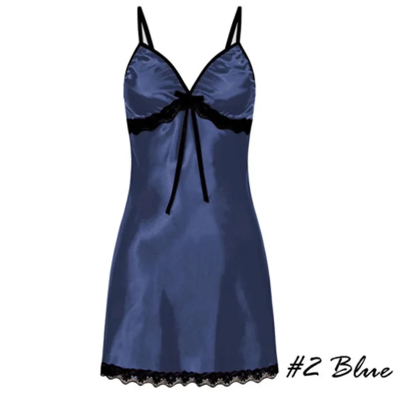 セクシーなパジャマ女性レースシルクサテンナイトドレスノースリーブ Nighties V ネックネグリジェプラスサイズプラスサイズナイトウェア