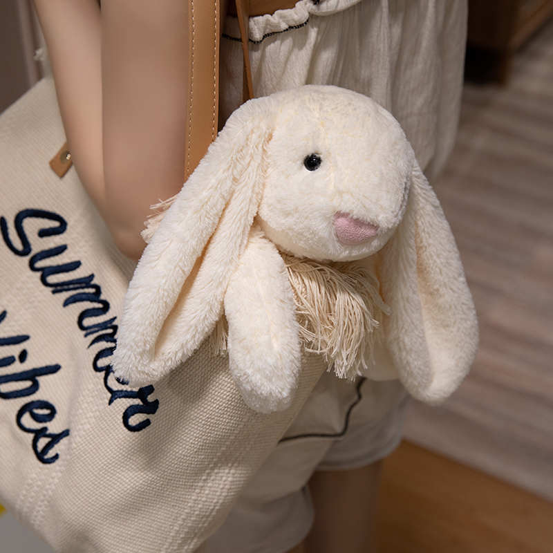 Cute Lop Rabbit Plush Toy Soft Stuffed Long Ears Bunny Doll Funny Baby's Sleeping Companion Delicate EasterDecor Kids Gift