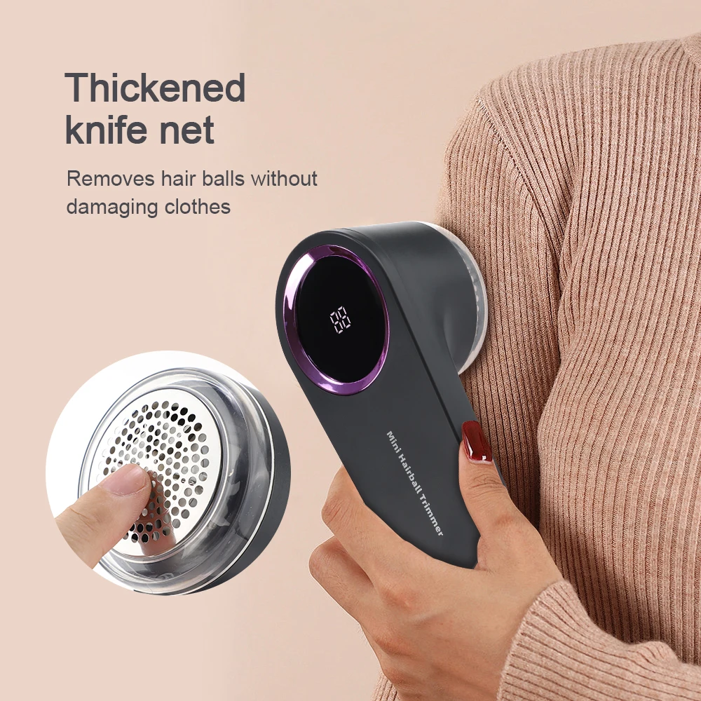 Lint Remover For Clothing Portable Electric Fuzz Pellet Remover LED Display Rechargeable for Clothes Shaver Fluff Remover