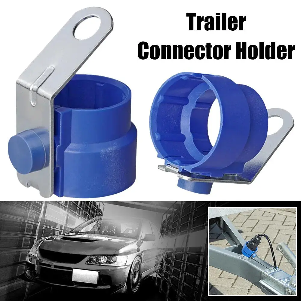 トレーラープラグ用フィクサーブラケット,駐車カバー,トレーラー,プラグホルダー,rvトラックアクセサリー,7および13ピン,1個