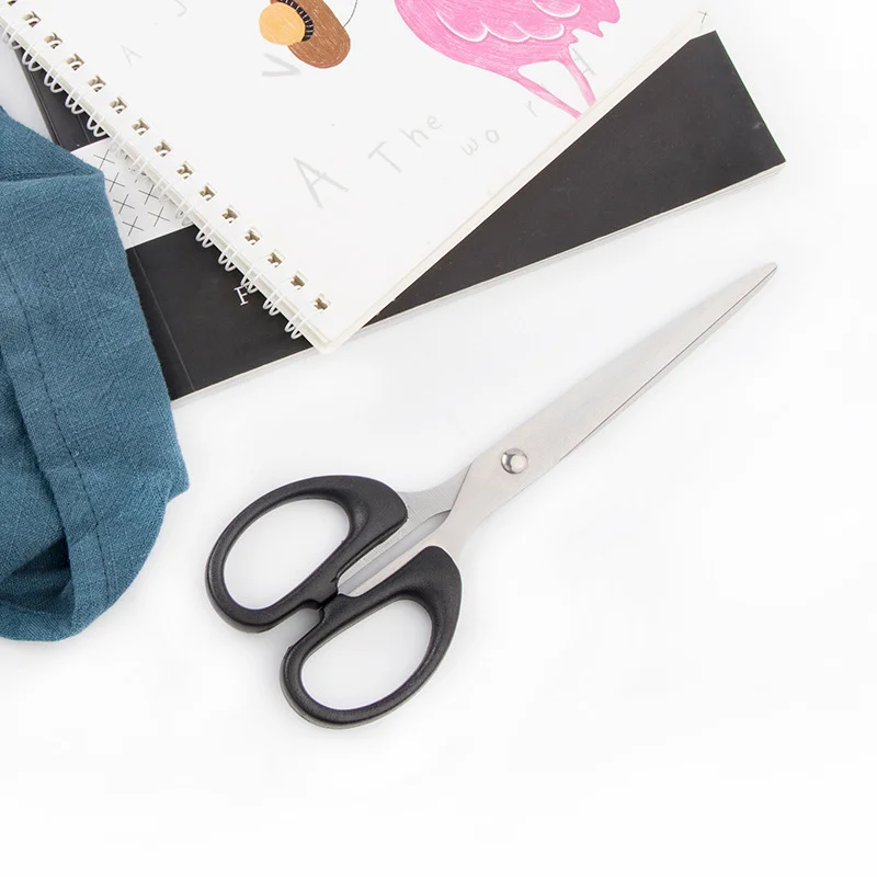 Tijeras de mano grandes de acero para el hogar, tijeras de sastre multifuncionales para oficina