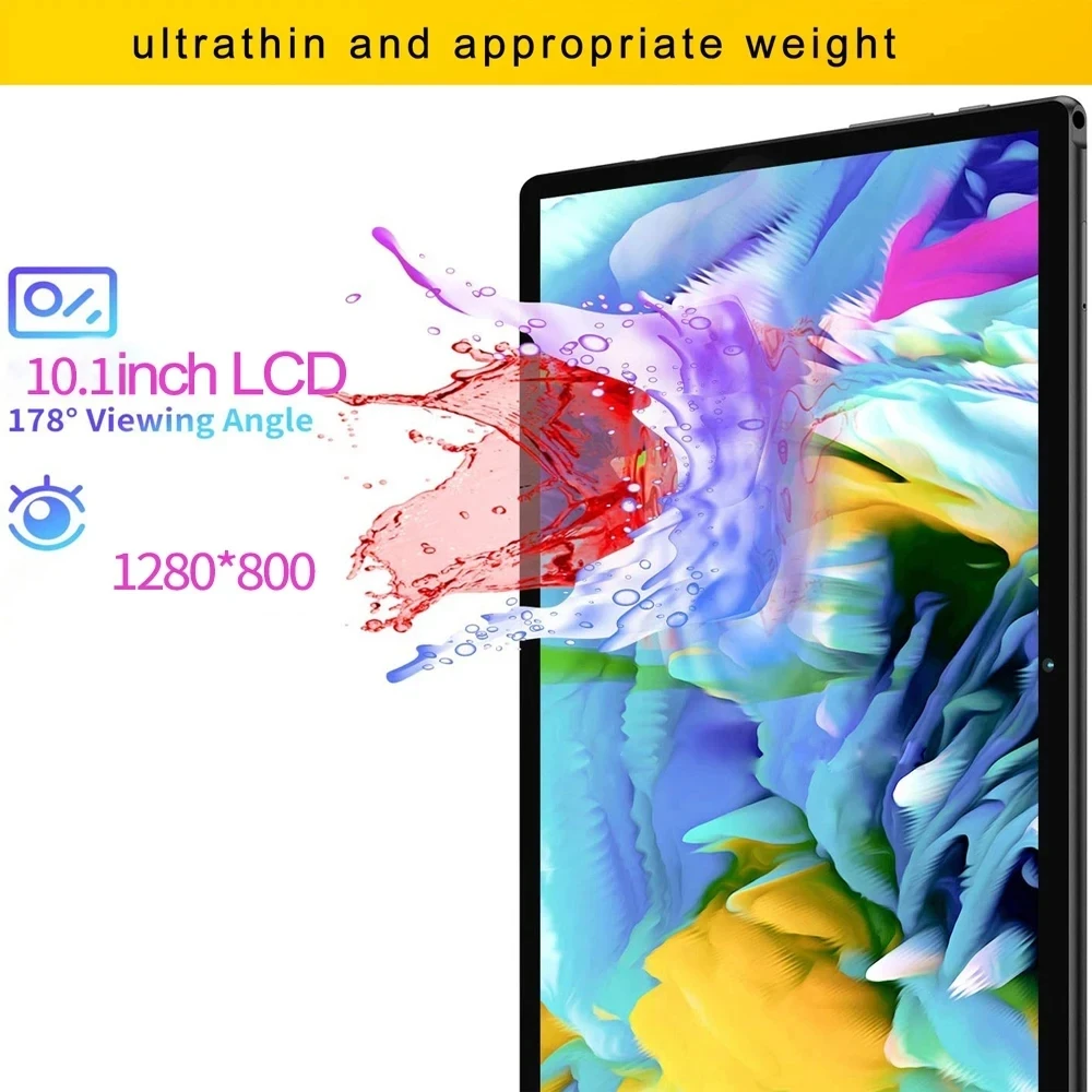 Global Version BDF G10 Android12 แท็บเล็ต 10.1 นิ้ว 8GB/256GB แท็บเล็ต Octa Core 3G 4G Lte โทรศัพท์มือถือ WiFi บลูทูธ