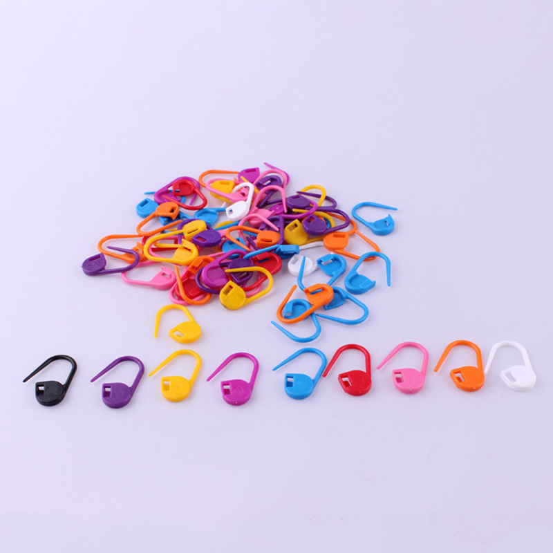 100 Stücke Mix Farbe Strickwerkzeuge Locking Stitch Marker Häkeln Latch Marker Pin