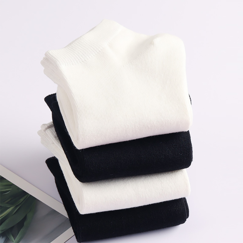 5 par/lote calcetines de hombre calcetines náuticos casuales calcetines de negocios negros Color sólido transpirable cómodo calcetines tobilleros de alta calidad 38-44