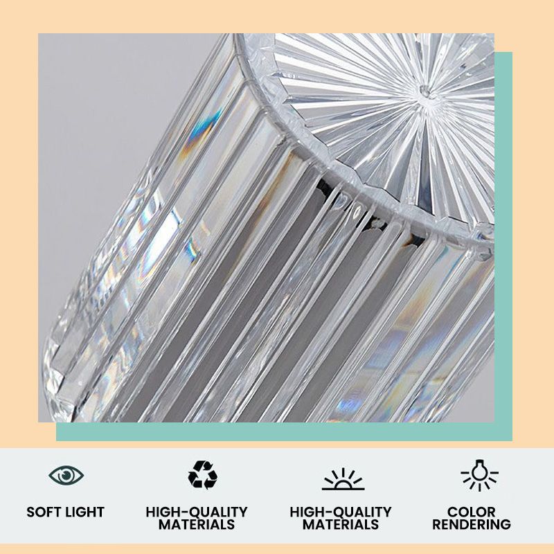 Crystal Table Lamp Touch Remote Control Night Lamp Rechargeable Bedside Lamp Night Lights Acrylic Home Decor Lighti Decoration