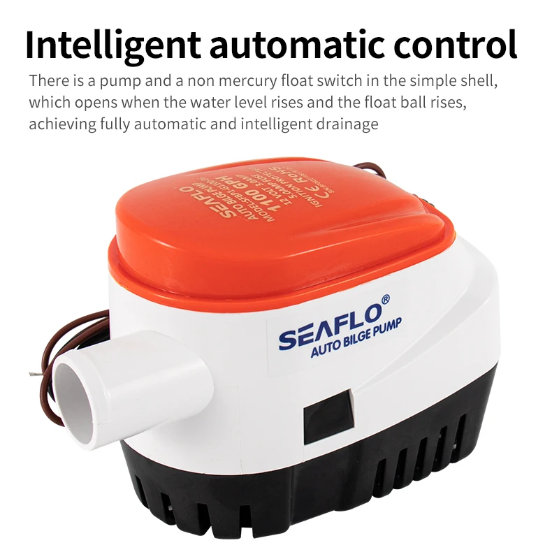 Meerwasser pumpe kleine Bilgen pumpe 12 v24v Yacht Entwässerung schnelles Boot DC Tauch pumpe Bilge automatische Entwässerung pumpe