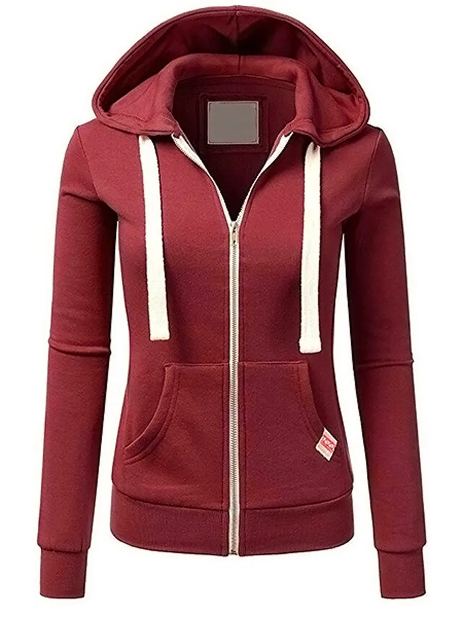 2024 nova moda feminina manga comprida solta topo com capuz roupas de rua casual pulôver cor sólida moletom com capuz S-XXXL
