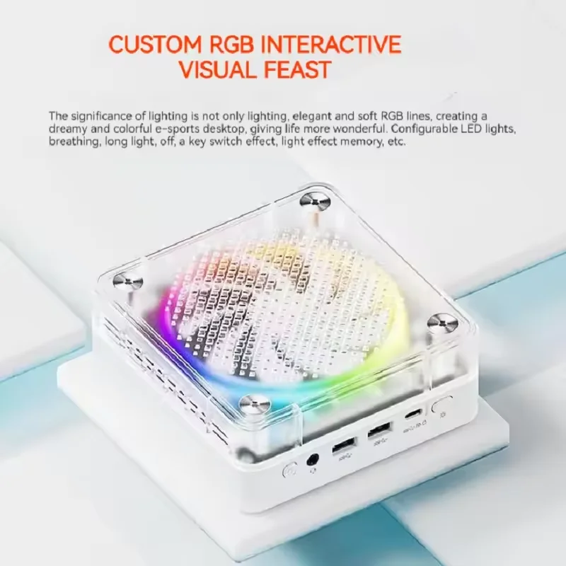 FIREBAT MN56 MINI PC AMD R7-8745HS Mini-PC Windows11 DDR5 16 GB + 512 GB SSD 8 Kerne Desktop-Computer BT 5.2 WIFI6 HDMI TYPE-C USB