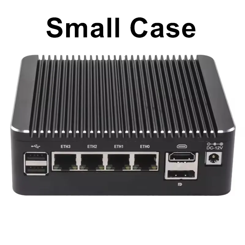 มินิพีซีไฟร์วอลล์แบบไม่มีพัดลมรุ่นใหม่ Intel N150 N95 i5-8250U N6005 4417U 4x2.5G LANs เซิร์ฟเวอร์สำหรับใช้งานที่บ้าน DDR4 NVMe Type-C pfSense OPNsense