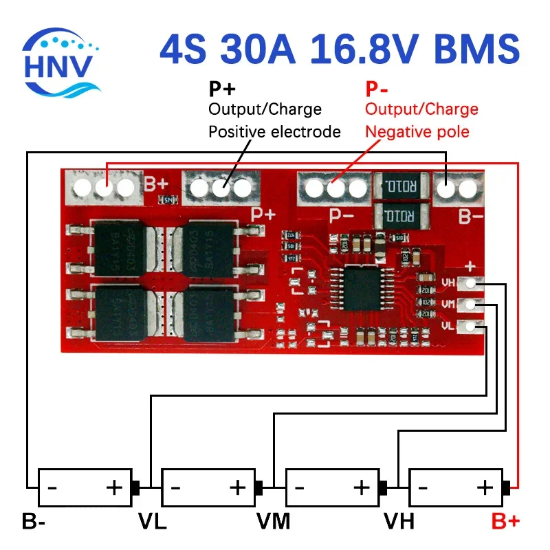 Smart Electronics 4S 30A Сильноточная литий-ионная батарея 18650, плата защиты зарядного устройства 14,4 В 14,8 В 16,8 В перезарядка