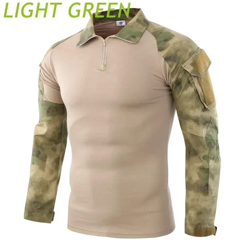 Camisa de uniforme de combate camuflaje talla asiática de EE. UU. S-3XL camisetas deportivas de carga Airsoft Paintball camisetas tácticas senderismo