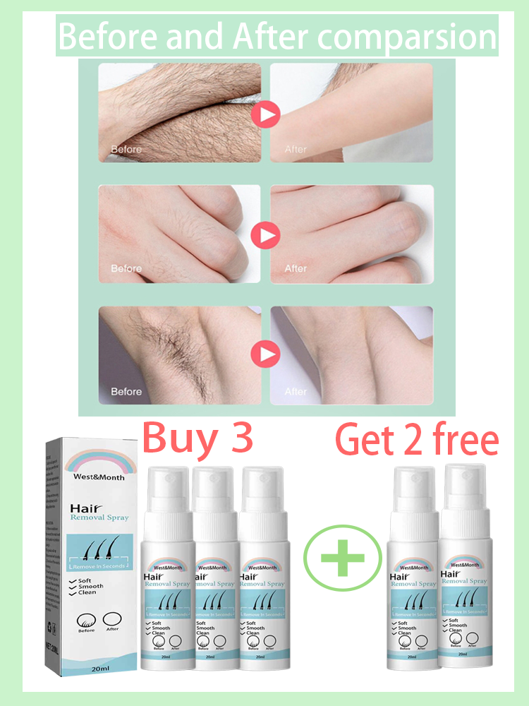 Eliminates Body Hair Spray Permanent Hair Removal  Safe for legs arms underarms and bikini area Moisturizing Slower Regrowth