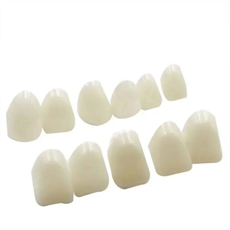 70/50pcs 치과 치아 베니어 미백 거짓 틀니 수지 임시 크라운 교체 키트 도자기 치과 재료 구강 관리