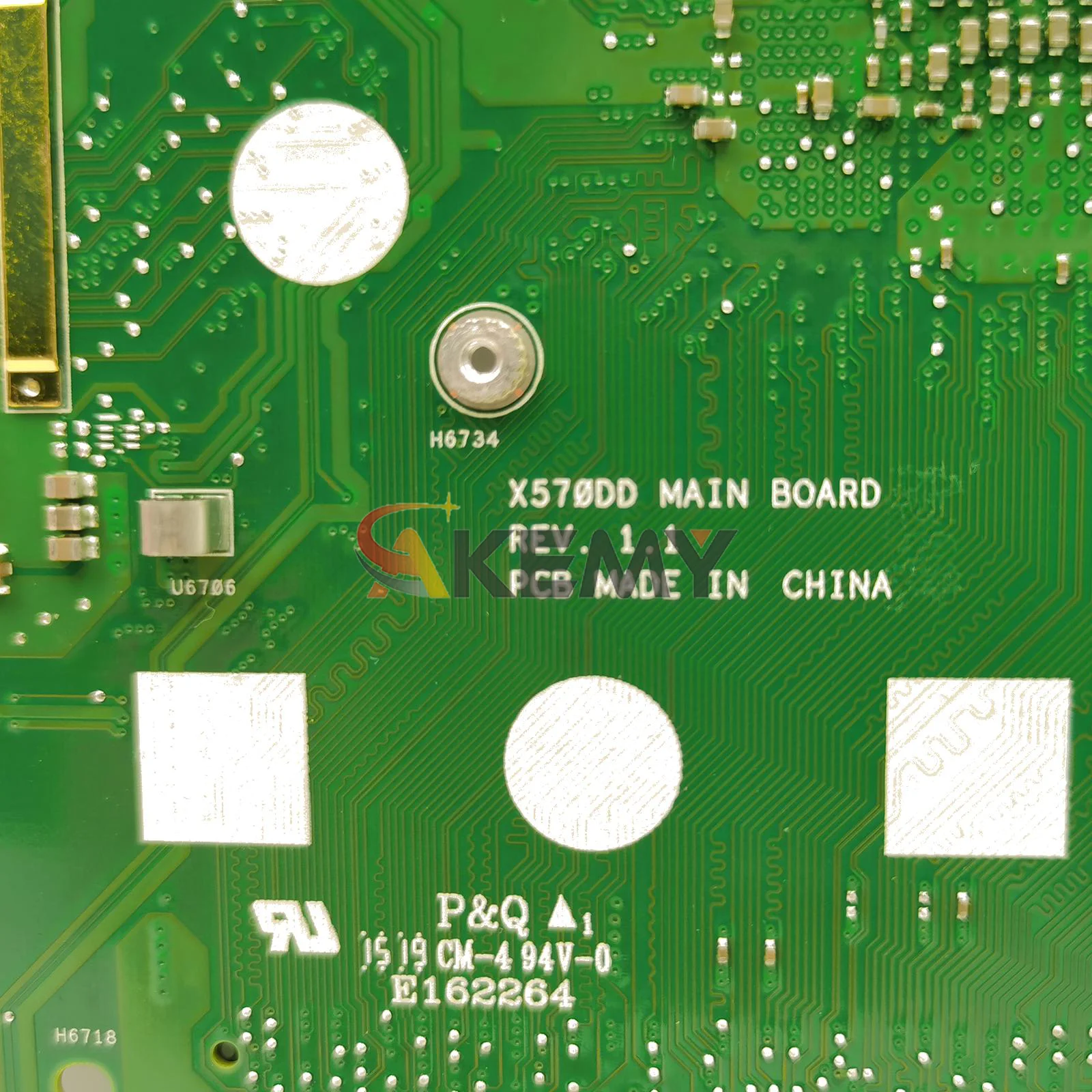 X570DD Motherboard Laptop untuk ASUS VivoBook YX570DD X570D YX570ZD X570DD Mainboard Notebook dengan R3 R5 R7 CPU 100% Tes OK Stk