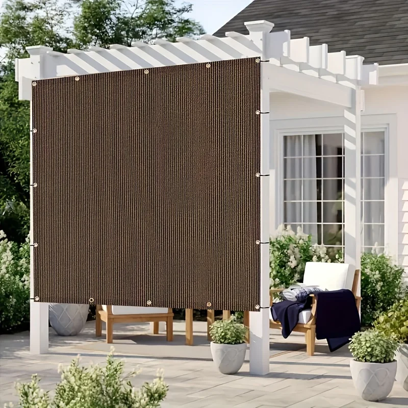 Durevole baldacchino di protezione UV marrone - Rete parasole per esterni - Dimensioni multiple disponibili per viaggi, picnic e piscine