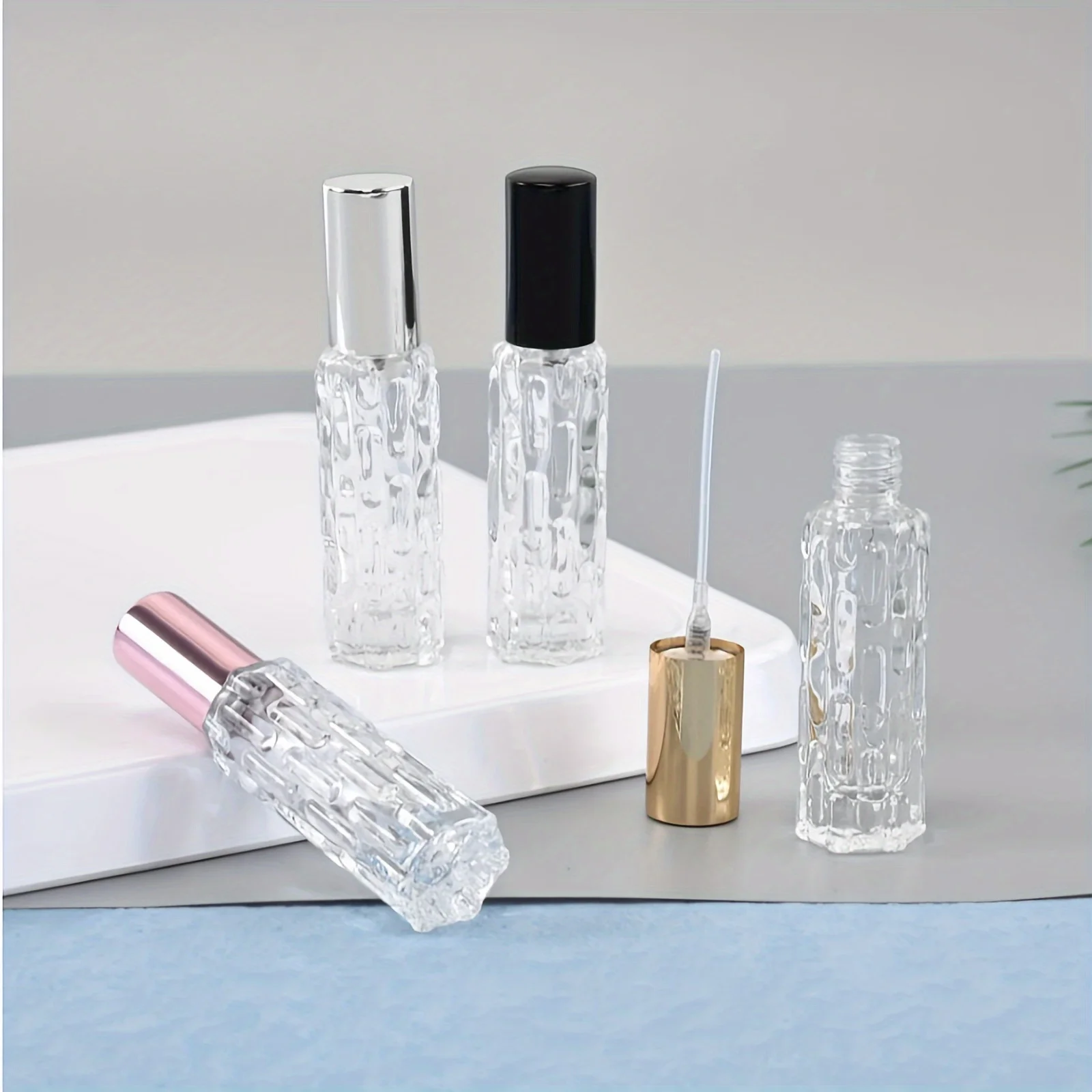 1 PC 10ml แบบพกพาขวดน้ําหอมรีฟิลคอนเทนเนอร์เครื่องสําอางสเปรย์ Atomizer Travel Sub-ขวด