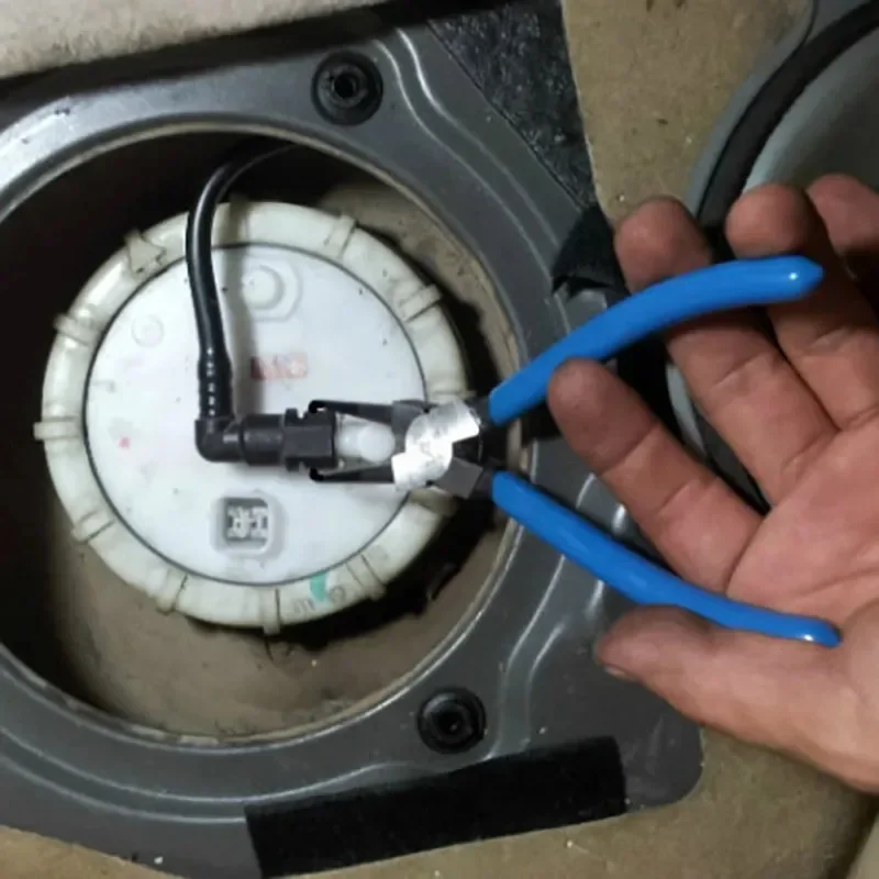 Alicates de sujeción de juntas de alta calidad, filtros de combustible, pinza de extracción de hebilla de tubo de manguera, acero al carbono, apto para herramientas de vehículos