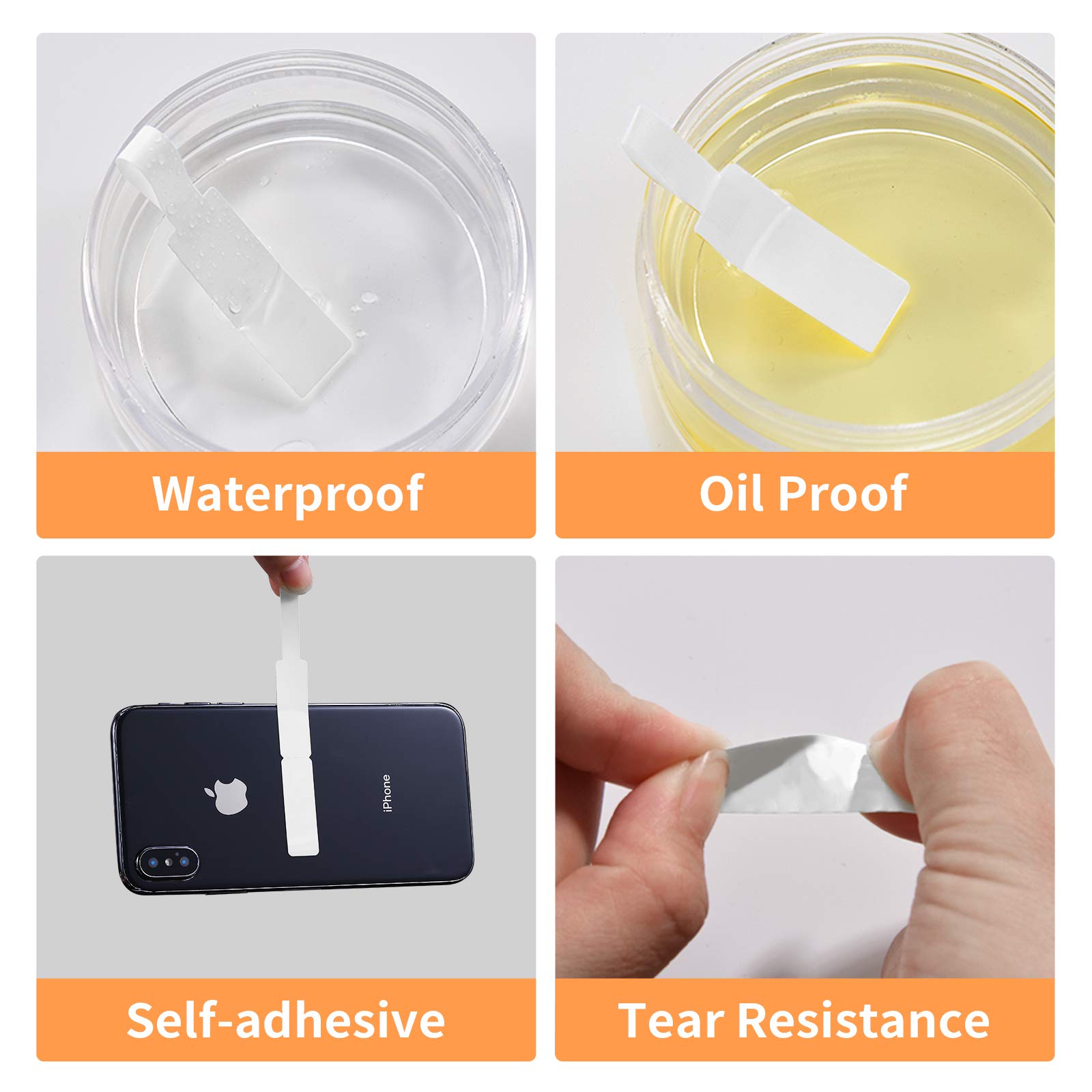 NIIMBOT สติกเกอร์ Self-กาวป้ายกระดาษความร้อนสําหรับ D11 D101 D110 Mini เครื่องพิมพ์สีขาวที่มีสีสันสายกันน้ําเทปม้วน