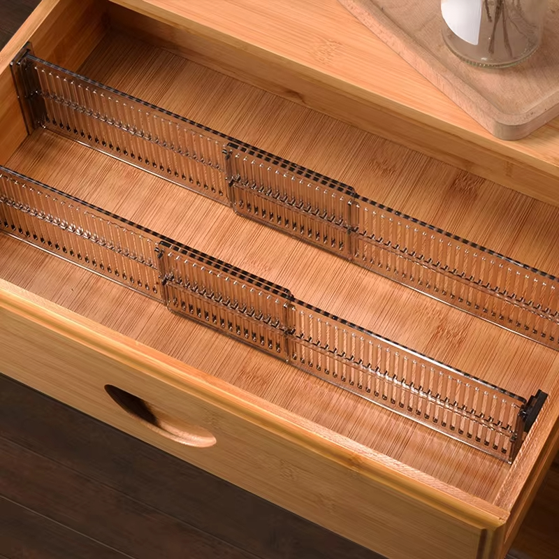 Divisor de gaveta de clins ajustável, divisória diy, organizador de armazenamento durável, guarda-roupa, separador sem perfuração