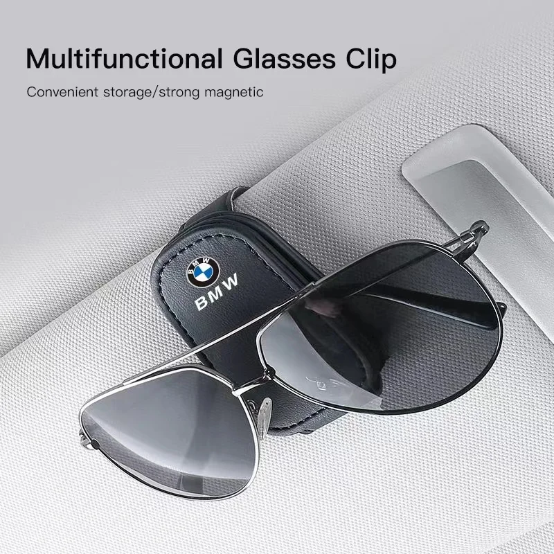 Soporte para gafas de coche, Clip de almacenamiento, accesorios para automóviles para BMW 1 2 3 4 5 6 7 8 Series GT I4 I3 I8 IX X1 X2 X3 X4 X5 X6 X7 IX3