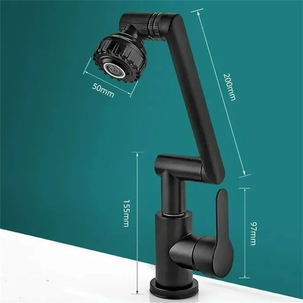 Grifo de brazo robótico giratorio Universal para uso en frío y caliente en el hogar, cocina, baño, lavabos, accesorios para grifo